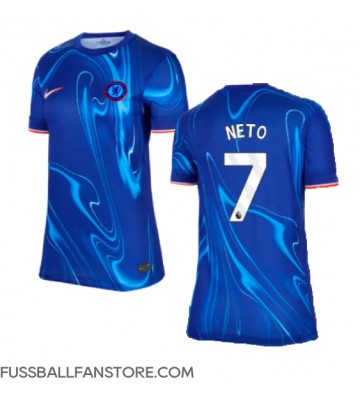 Chelsea Pedro Neto #7 Replik Heimtrikot Damen 2024-25 Kurzarm